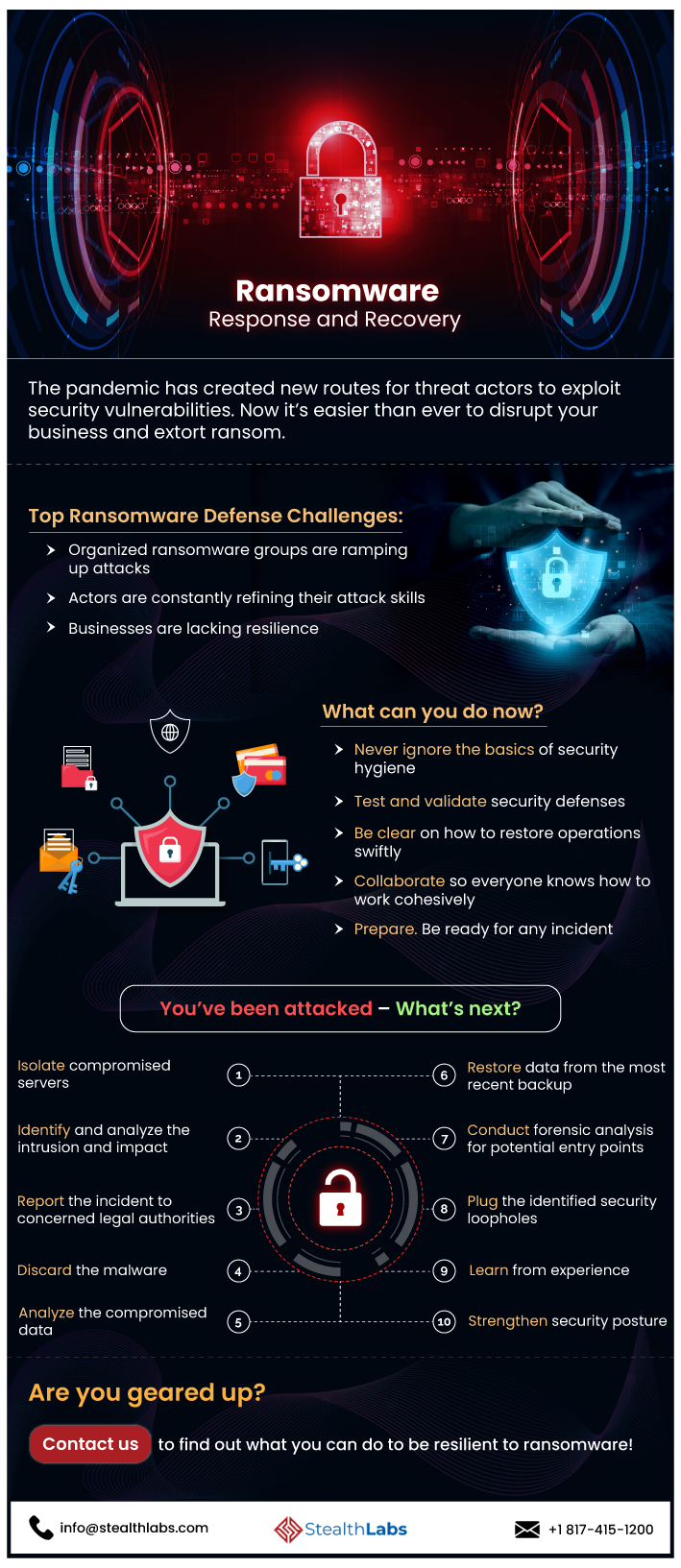 Ransomware Response and Recovery Plan Infographic